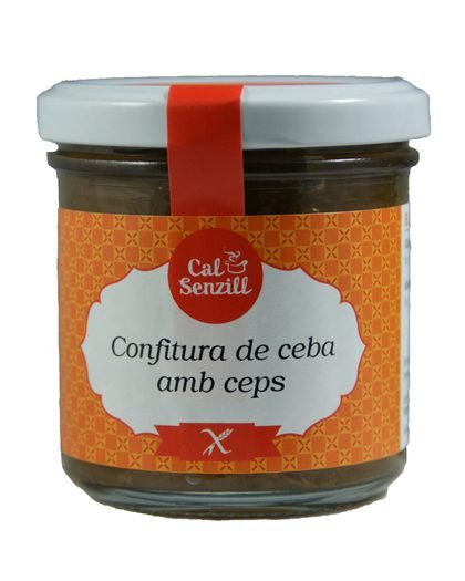 Confitura de ceba i ceps 170 g — conserva artesana de Cal Senzill
