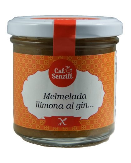 Melmelada de llimona al gin… 170 g — conserva artesana de Cal Senzill